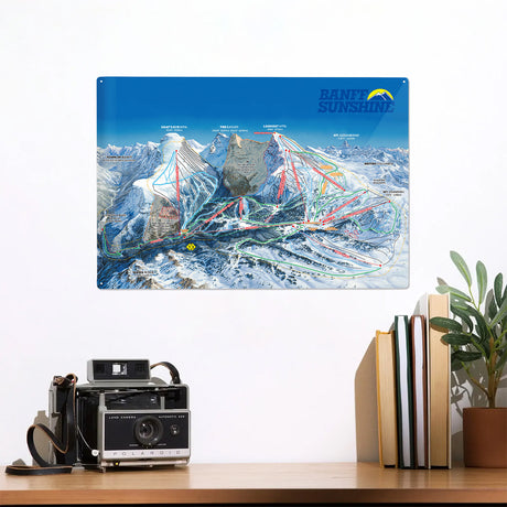 Metal Souvenir Sign - Trail Map