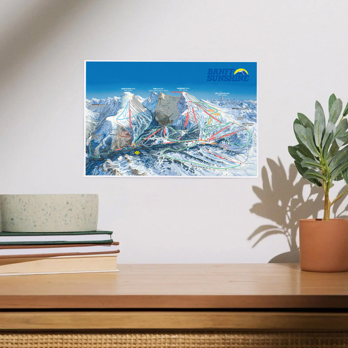 Heavy Stock Art Print - Trail Map