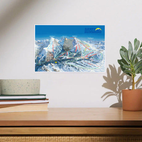 Heavy Stock Art Print - Trail Map