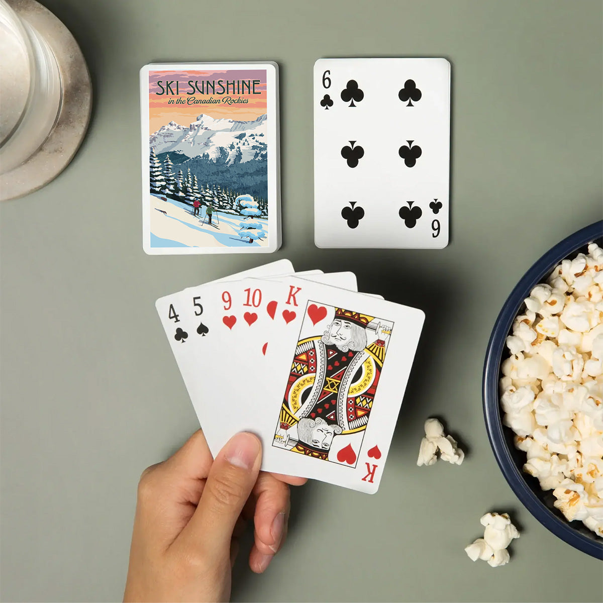 Standard Size Playing Cards - Winter Skiers
