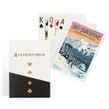 Standard Size Playing Cards - Winter Skiers