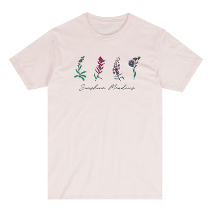 Sunshine Meadows 4 Flowers Tee