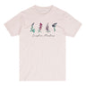 Sunshine Meadows 4 Flowers Tee Pale Pink