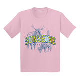 Sunshine Meadows Animal Group Youth Tee Light Pink