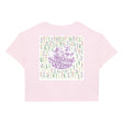 Sunshine Meadows Women's Cropped Tee Bubblegum Pink