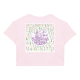 Sunshine Meadows Women's Cropped Tee Bubblegum Pink