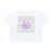 Sunshine Meadows Women's Cropped Tee White