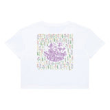 Sunshine Meadows Women's Cropped Tee White