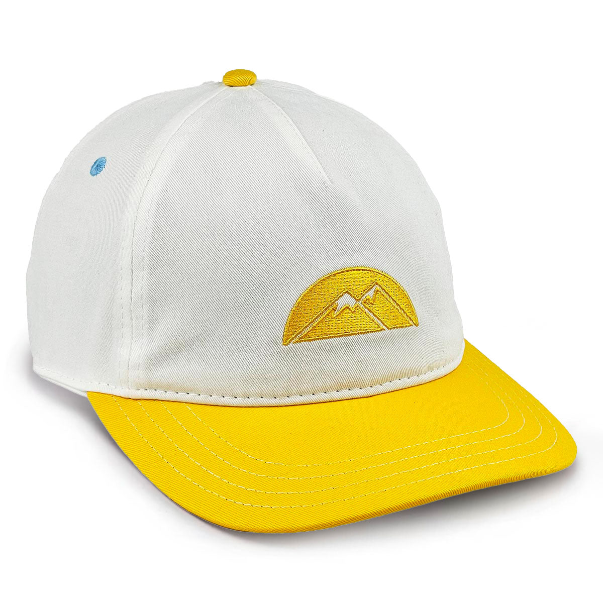 Sunshine Mountain Logo Low Crown Adjustable Cap White Yellow O S