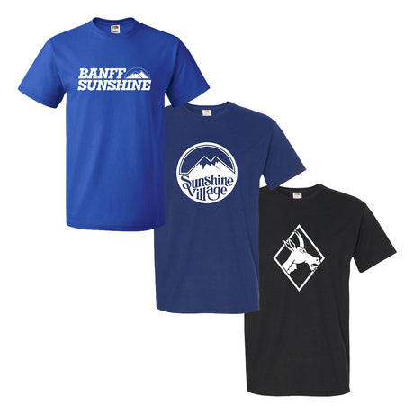Sunshine Village 3 Tee Bundle Black Royal Navy