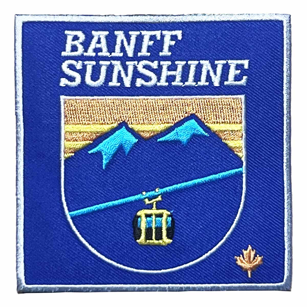 Sunshine Village Gondola Square Patch Navy