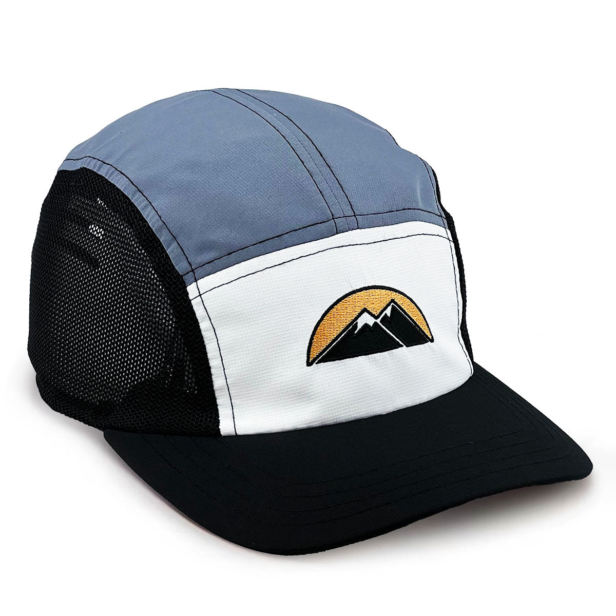 Sunshine Village Meshed Adjustable Runners Cap Black Grey O S