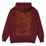 Sunshine Village Topographic Hoodie Burgundy