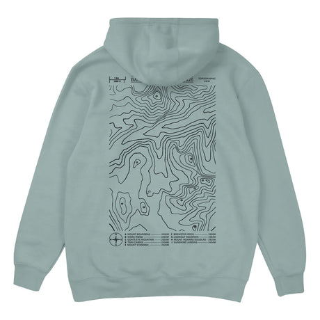 Sunshine Village Topographic Hoodie Seafoam
