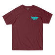 Sunshine Village Topographic Tee Burgundy