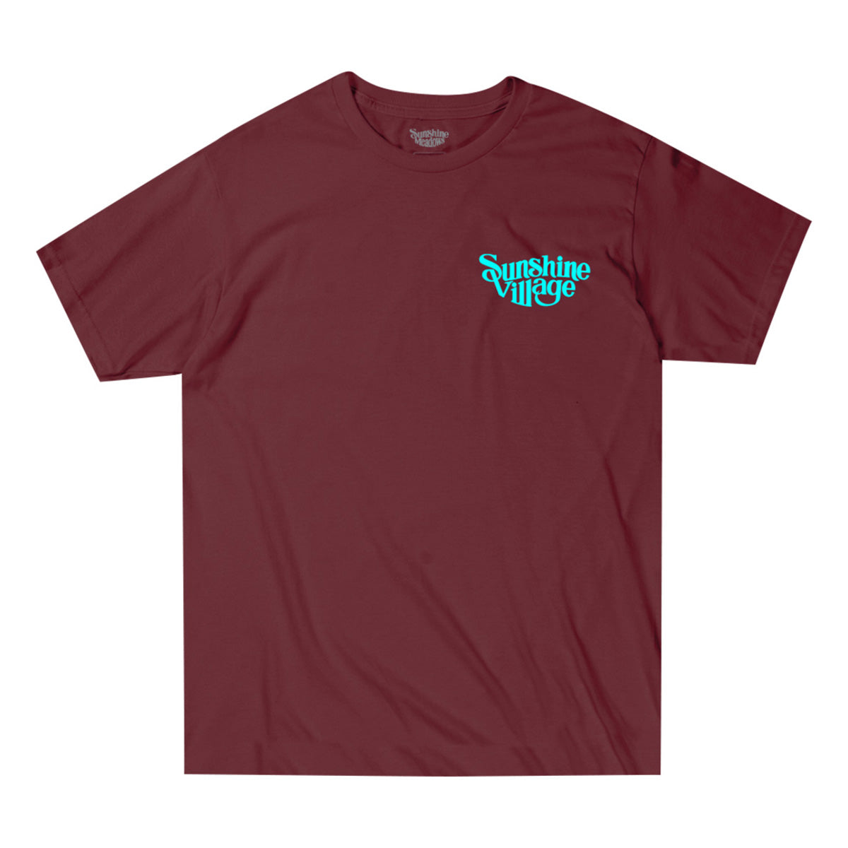 Sunshine Village Topographic Tee Burgundy
