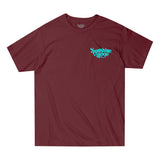 Sunshine Village Topographic Tee Burgundy