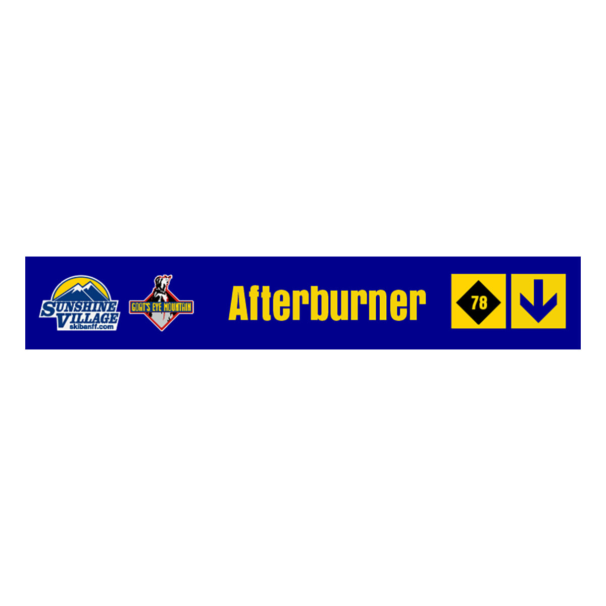 24" Trail Sign - Afterburner