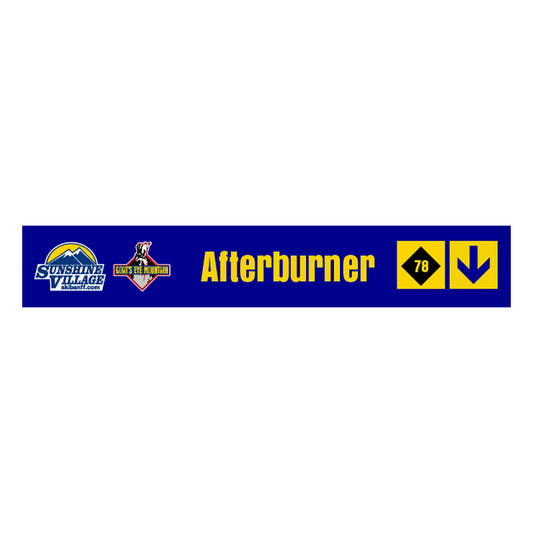 24" Trail Sign - Afterburner - Shop Banff Sunshine