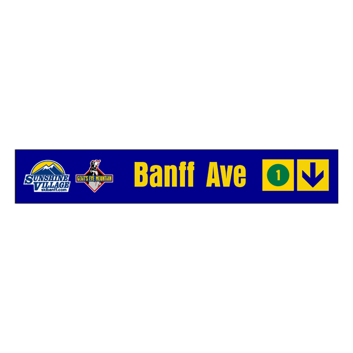 24" Trail Sign - Banff Ave