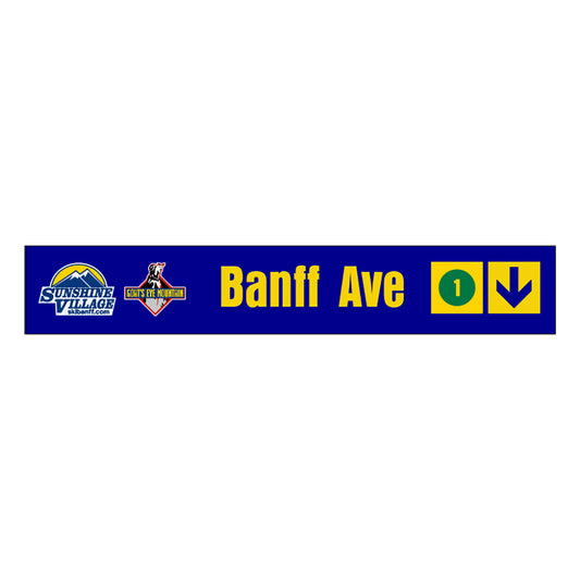 24" Trail Sign - Banff Ave - Shop Banff Sunshine