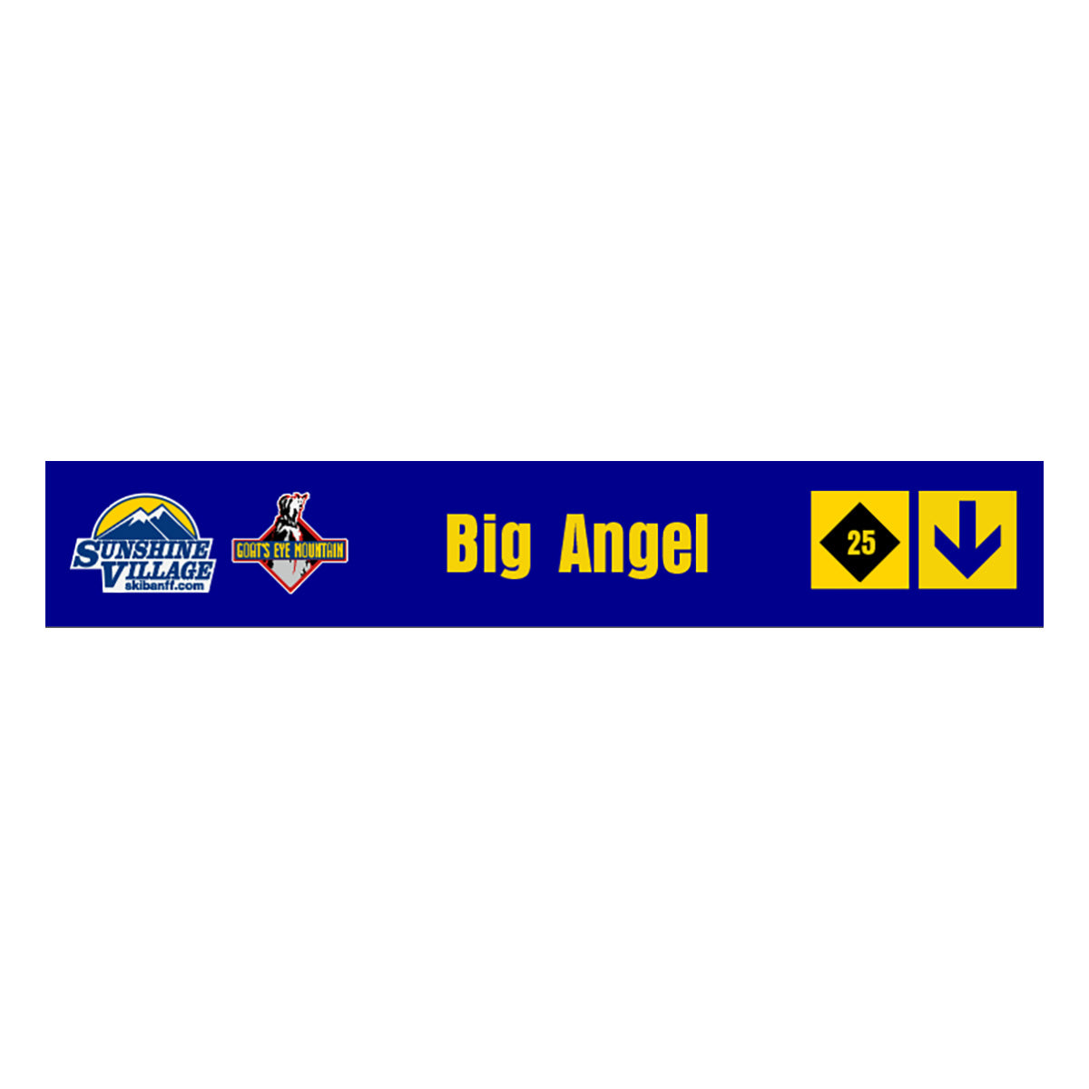 24" Trail Sign - Big Angel - Shop Banff Sunshine