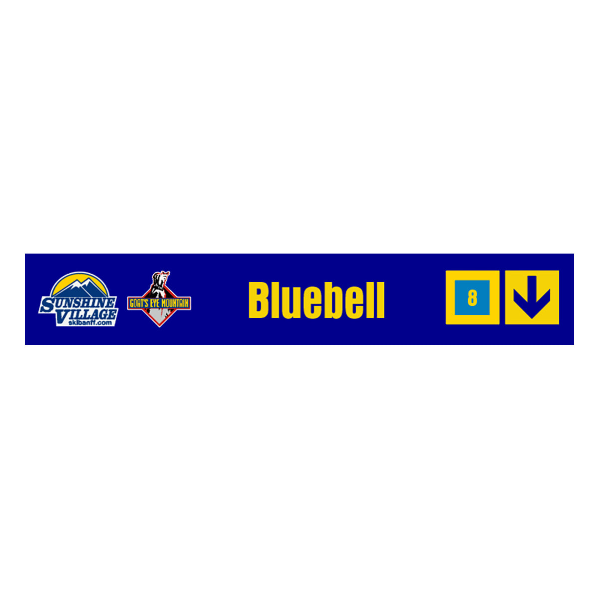 24" Trail Sign - Blue Bell