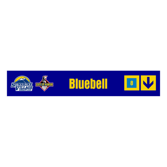 24" Trail Sign - Blue Bell - Shop Banff Sunshine