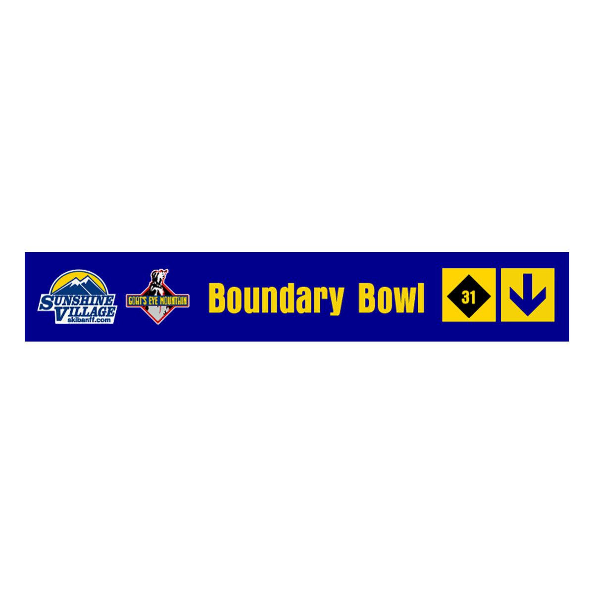 24" Trail Sign - Boundry Bowl