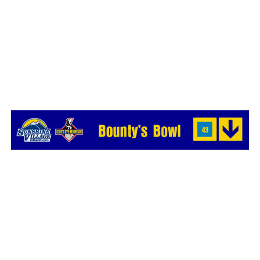 24" Trail Sign - Bounty's Bowl