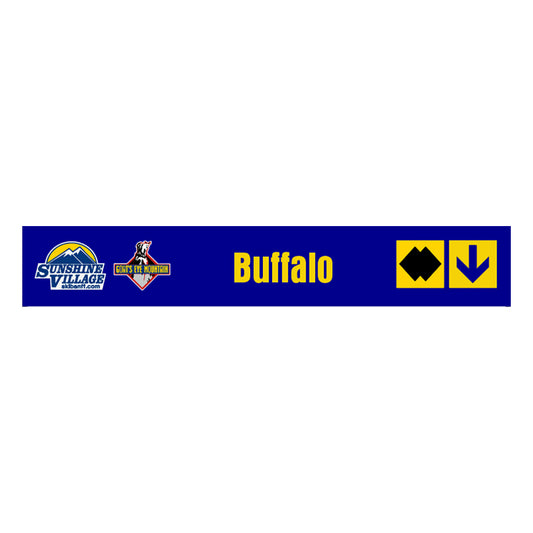 24" Trail Sign - Buffalo - Shop Banff Sunshine