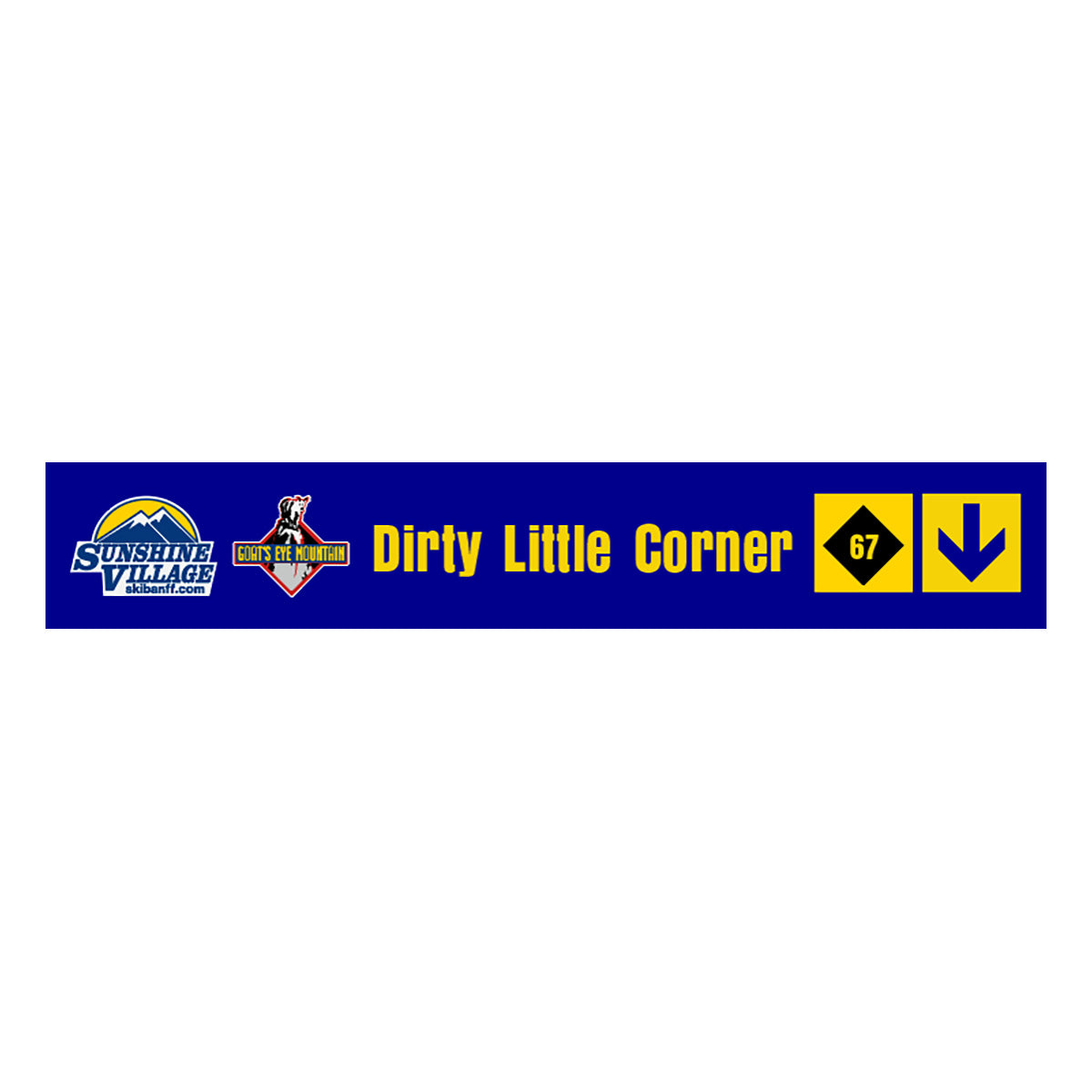 24" Trail Sign - Dirty Little Corner - Shop Banff Sunshine