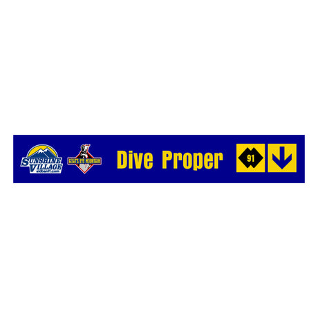 24" Trail Sign - Dive Proper