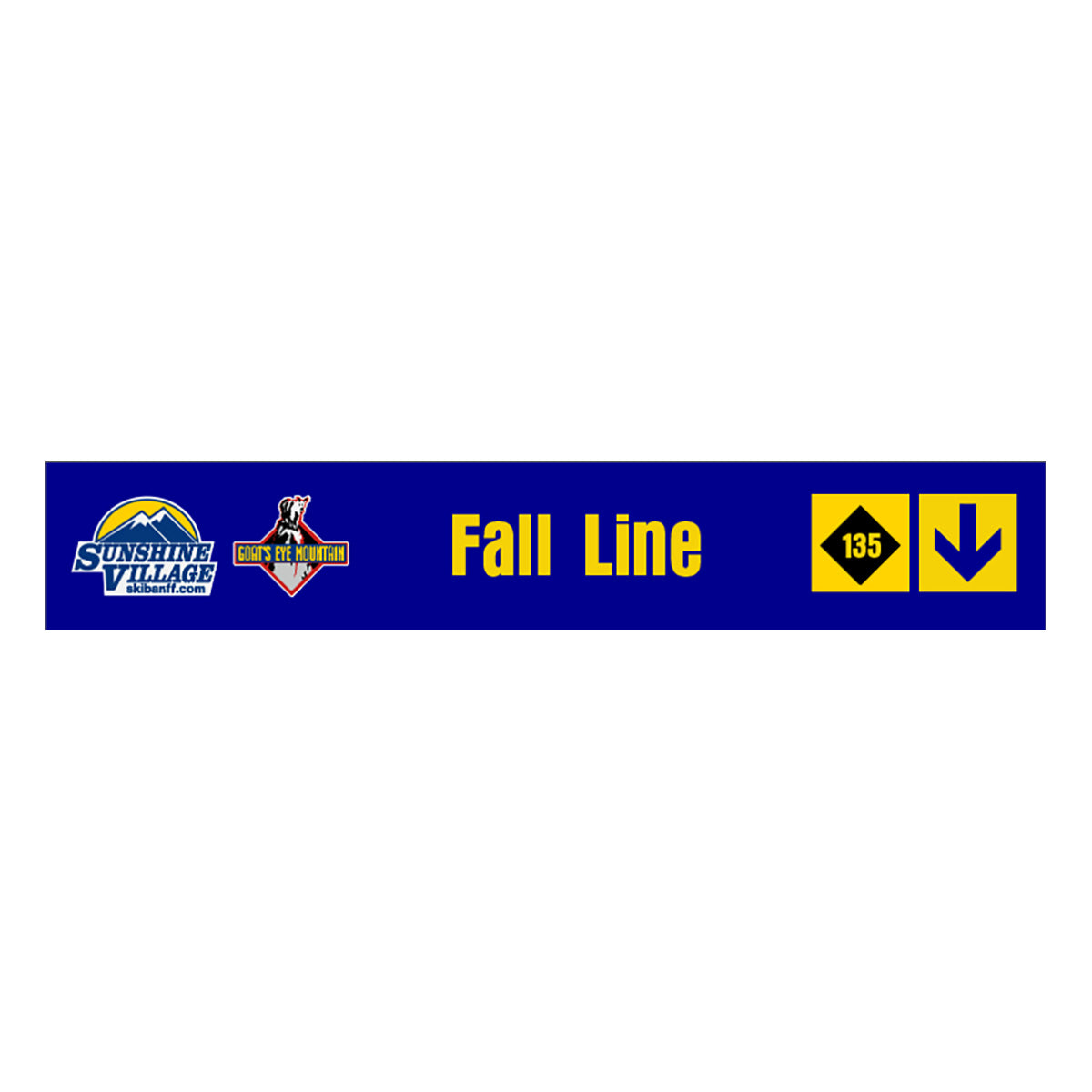 24" Trail Sign - Fall Line