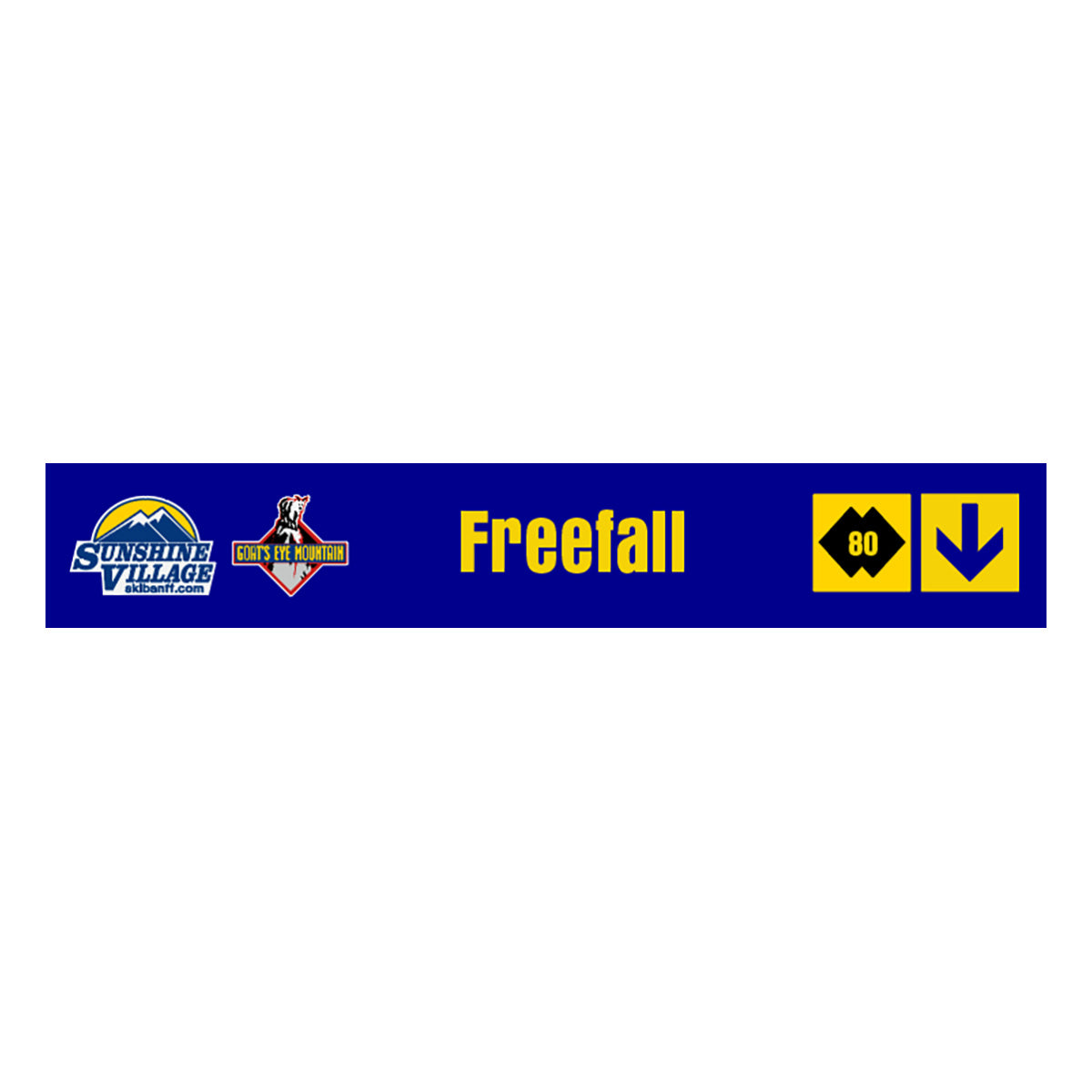 24" Trail Sign - Freefall