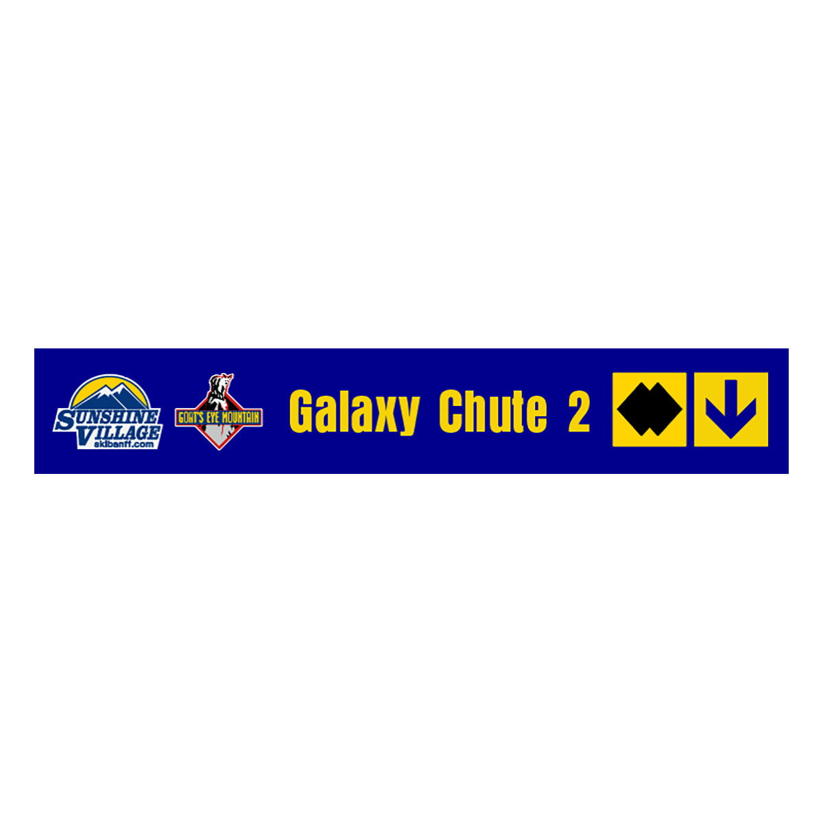 24" Trail Sign - Galaxy Chute 2