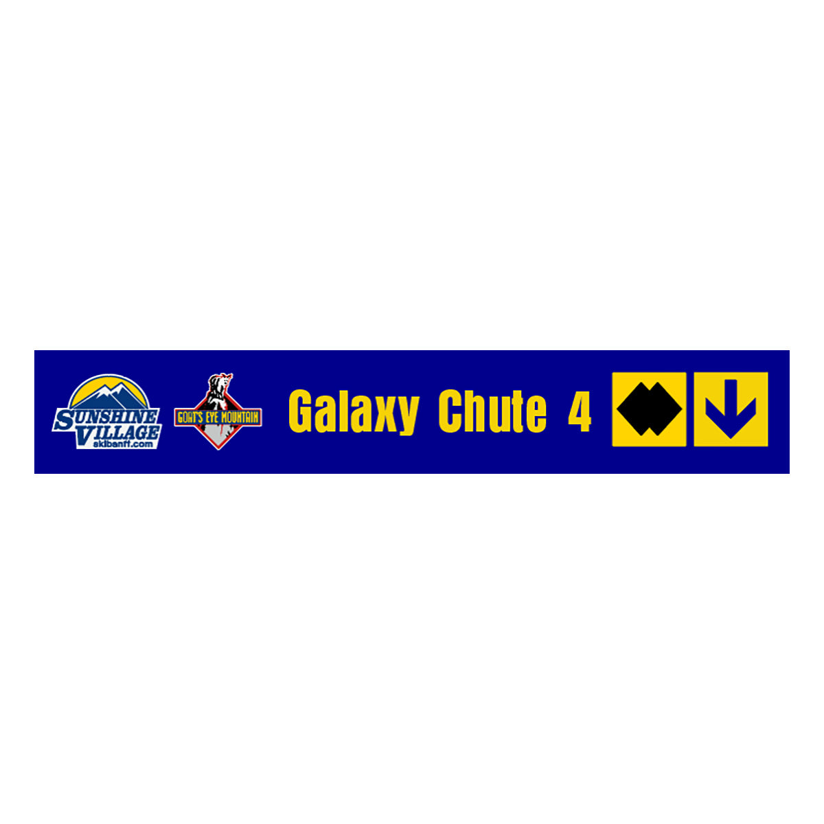 24" Trail Sign - Galaxy Chute 4