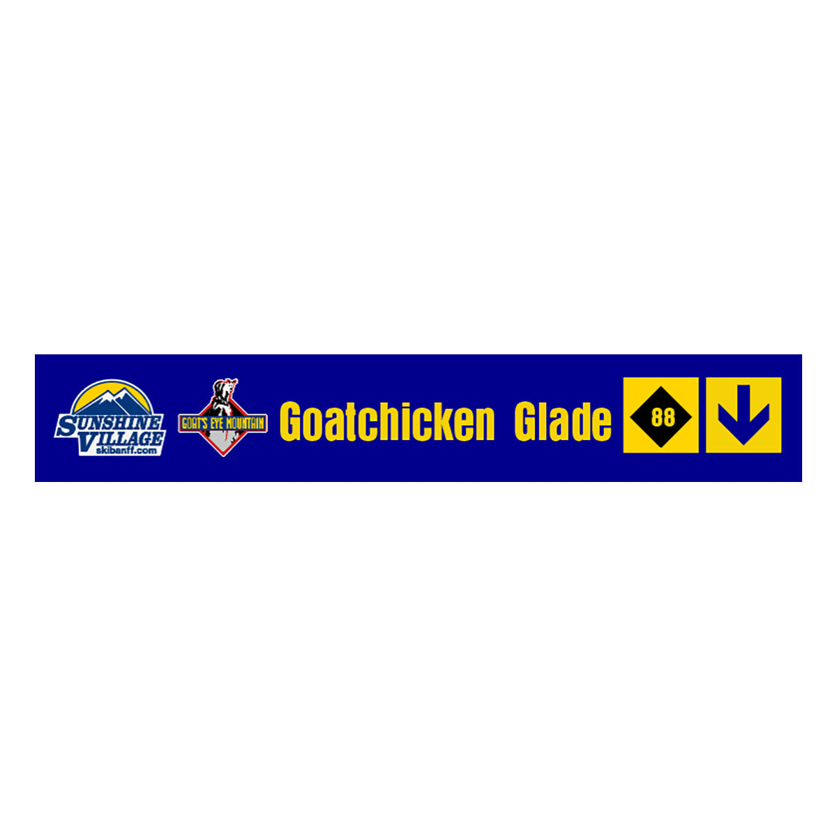 24" Trail Sign - Goat Chicken Glade