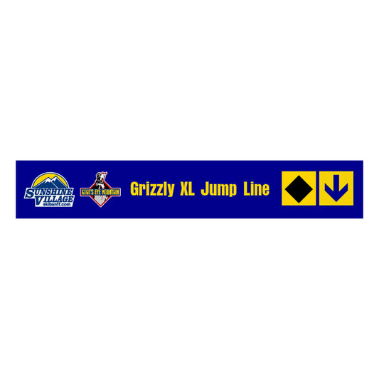 24" Trail Sign - Grizzly Xl Jump Line - Shop Banff Sunshine