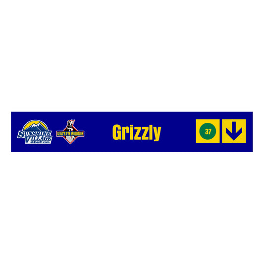 24" Trail Sign - Grizzly