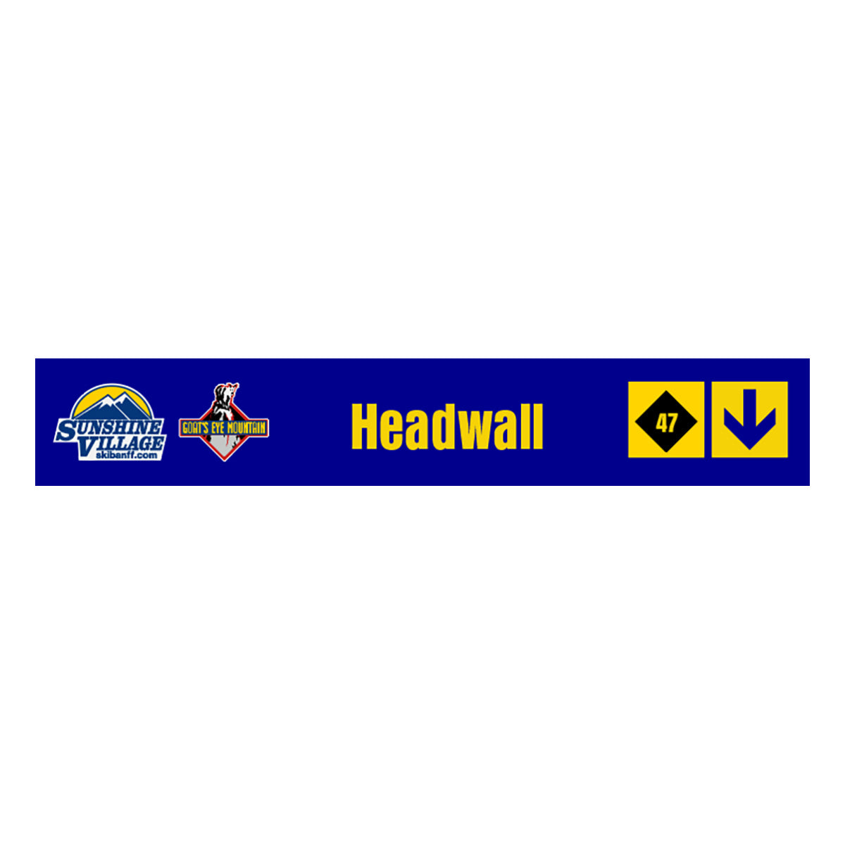 24" Trail Sign - Headwall