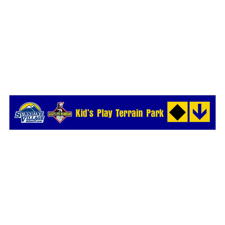 24" Trail Sign - Kids Play Terrain Park