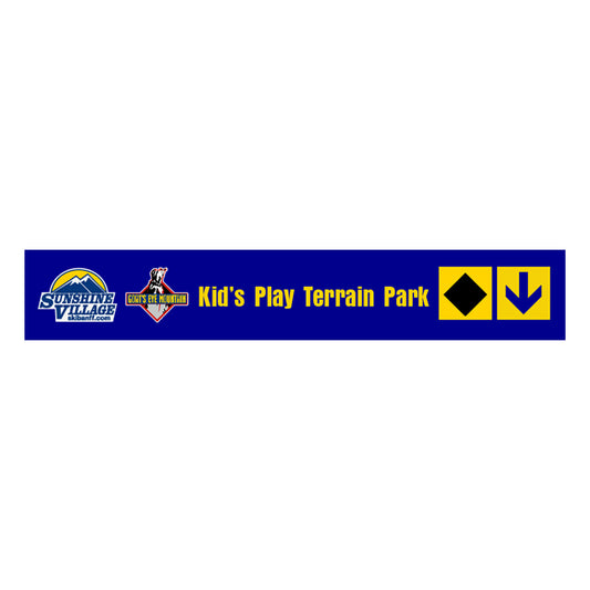 24" Trail Sign - Kids Play Terrain Park - Shop Banff Sunshine