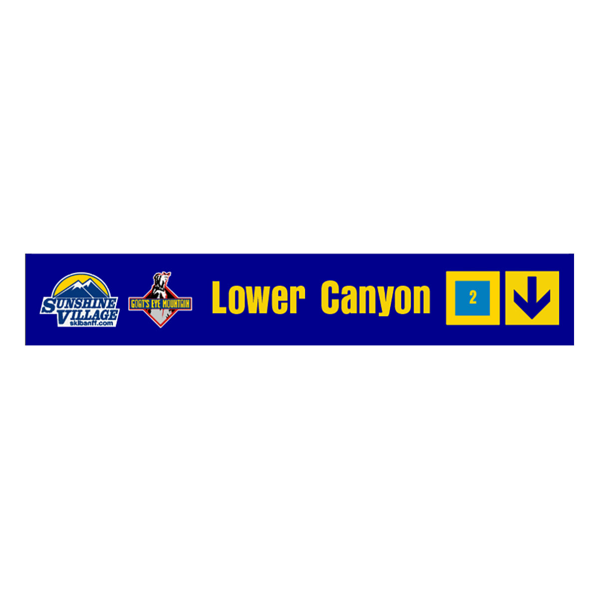 24" Trail Sign - Lower Canyon