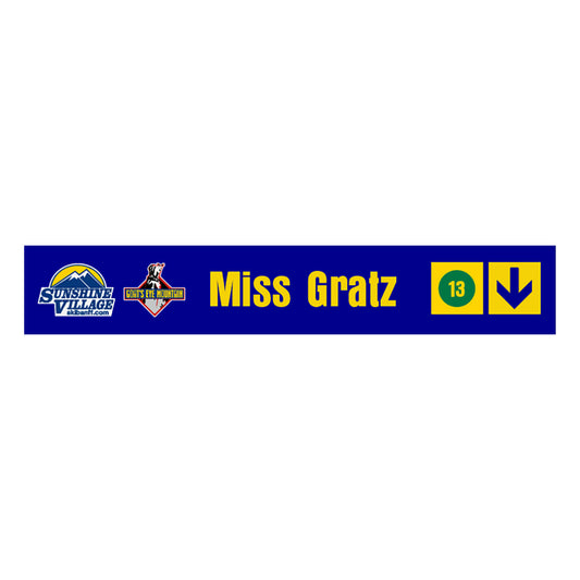 24" Trail Sign - Miss Gratz - Shop Banff Sunshine