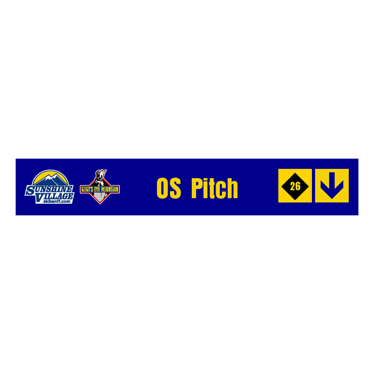 24" Trail Sign - Os Pitch