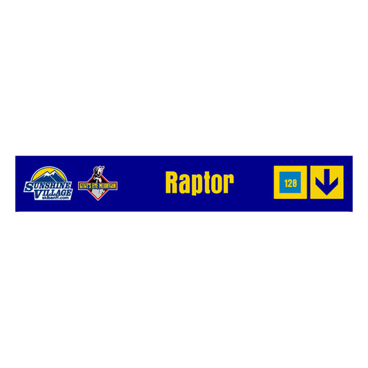 24" Trail Sign - Raptor - Shop Banff Sunshine