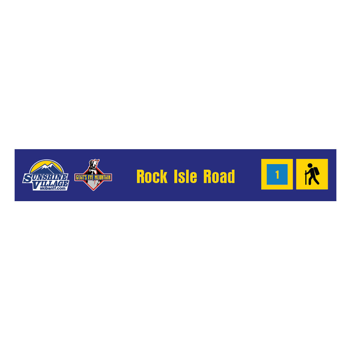 24" Trail Sign - Rock Isle Road - Shop Banff Sunshine