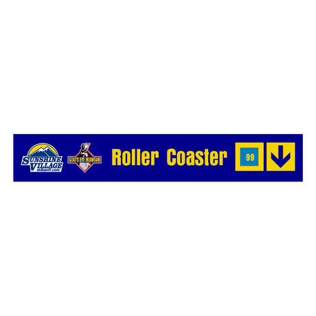 24" Trail Sign - Roller Coaster