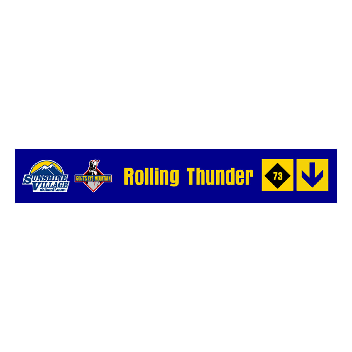 24" Trail Sign - Rolling Thunder